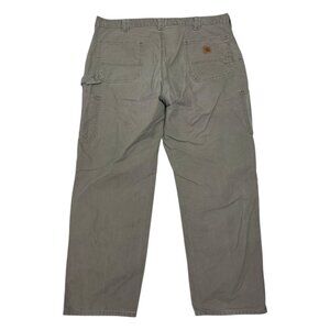 CARHARTT Dungaree Fit Brown Casual Work Khaki Pants Mens 40x32